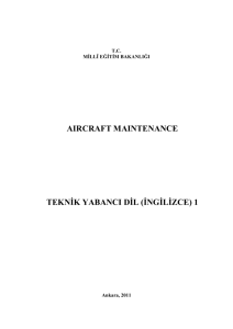 AIRCRAFT MAINTENANCE TEKNĠK YABANCI DĠL