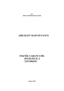 aircraft maintenance teknġk yabanci dġl (ġngġlġzce) 2