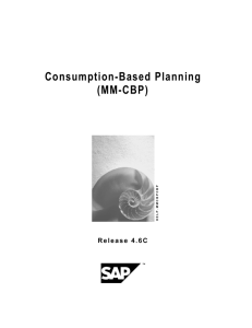 Consumption-Based Planning (MM-CBP)