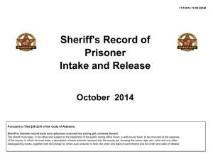 Prisoner Intake and Release Records