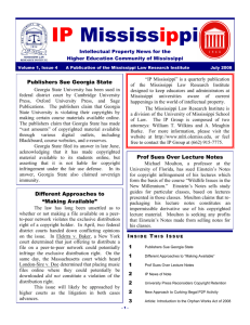Volume 1, No. 4 - Mississippi Law Research Institute