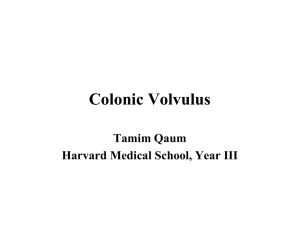 Colonic Volvulus