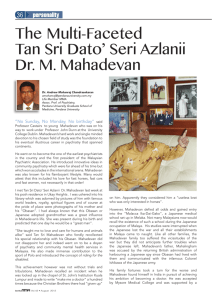 The Multi-Faceted Tan Sri Dato' Seri Azlanii Dr. M