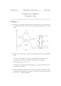 Problem Set 5 Solutions Chemistry 104a