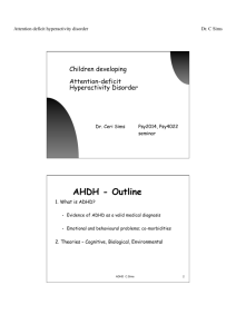 AHDH - Outline