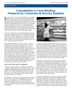 Consolidation in Food Retailing - Institute for Agriculture and Trade