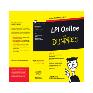 LPI Online For Dummies