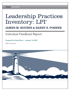 Leadership Practices Inventory: LPI