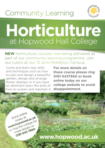 Flower - Hopwood Hall College