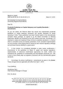 Prudential Guidelines on Capital Adequacy and Liquidity Standards