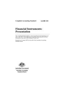 Financial Instruments: Presentation