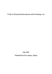 FAQ on Financial Instruments and Exchange Act(PDF:496KB)