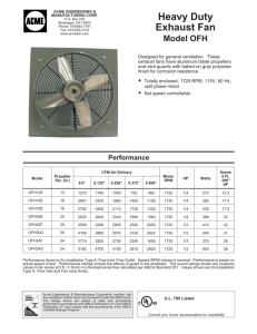 Heavy Duty Exhaust Fan - Acme Engineering and Manufacturing Corp.