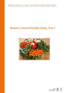 Module 2: General Healthy Eating
