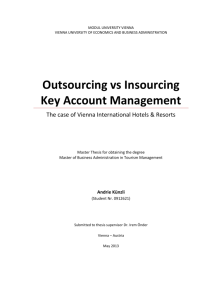 Outsourcing vs Insourcing Key Account Management