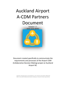 Auckland Airport CDM partners document