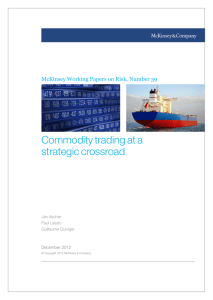 Commodity trading at a strategic crossroad