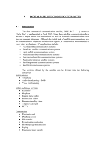 9. DIGITAL SATELLITE COMMUNICATION SYSTEM 9.1 Introduction