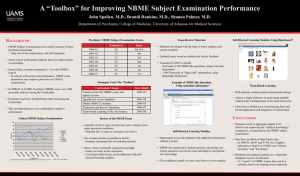 A “Toolbox” for Improving NBME Subject Examination Performance