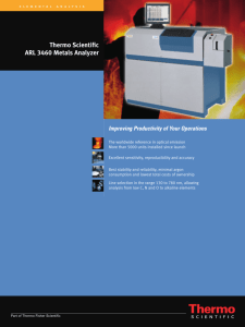 Thermo Scientific ARL 3460 Metals Analyzer