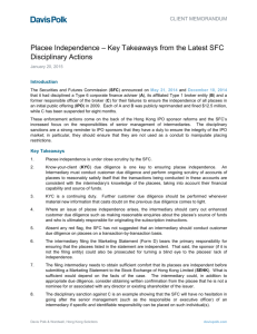 Placee Independence – Key Takeaways from the Latest SFC