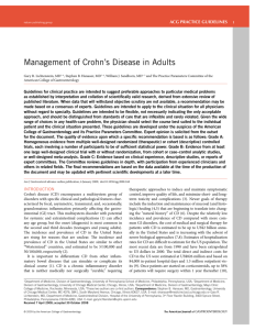 Management of Crohn ' s Disease in Adults