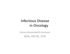 Infectious Disease in Oncology
