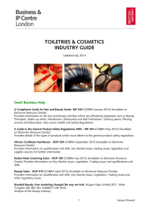 toiletries & cosmetics industry guide