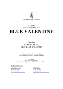BLUE VALENTINE - Press kit