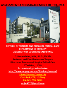 assessment and management of trauma