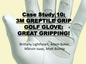 Case Study 10: 3M GREPTILE GRIP GOLF GLOVE