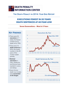 DPIC 2014 Year End Report - Death Penalty Information Center