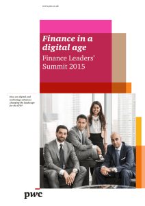 Finance in a digital age - Finance Leaders' Summit 2015