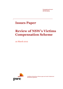 Issues Paper Review of NSW Compensation