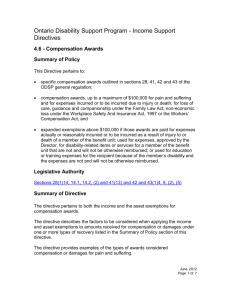 4.6 Compensation Awards - Ministry of Community and Social