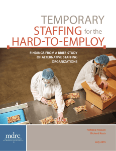 temporary staffing hard-to-employ