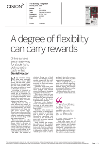 A degree of flexibility can carry rewards