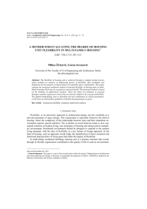 A Method for Evaluating the Degree of Housing Unit