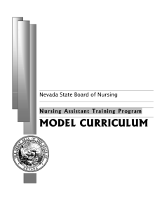 Nursing Assistant Training Program Model Curriculum