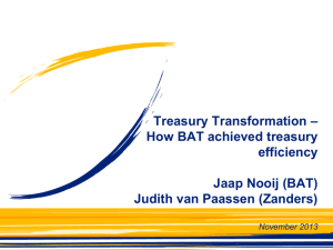 Treasury Transformation – How BAT achieved treasury efficiency