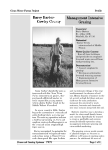 Barry Barber - Kansas Rural Center Home Page