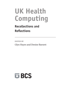 UK Health Computing Recollections and Reflections