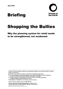 Shopping the Bullies - Friends of the Earth