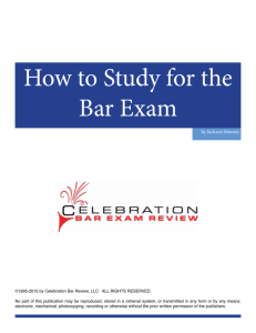 How to Study for the Bar Exam