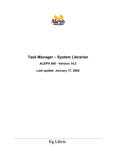 Task Manager – System Librarian