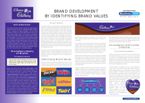 brand development by identifying brand values
