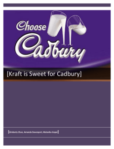 [Kraft is Sweet for Cadbury]