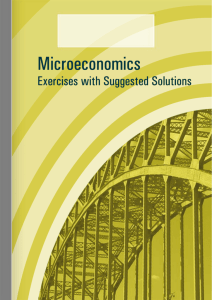 Microeconomics - Exercises