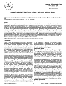 Opuntia ficus indica - Journal of PharmaSciTech