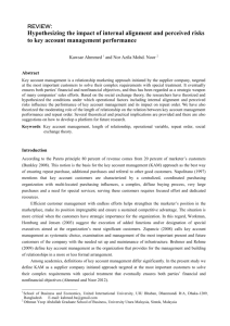 Hypothesizing the impact of internal alignment and perceived risks